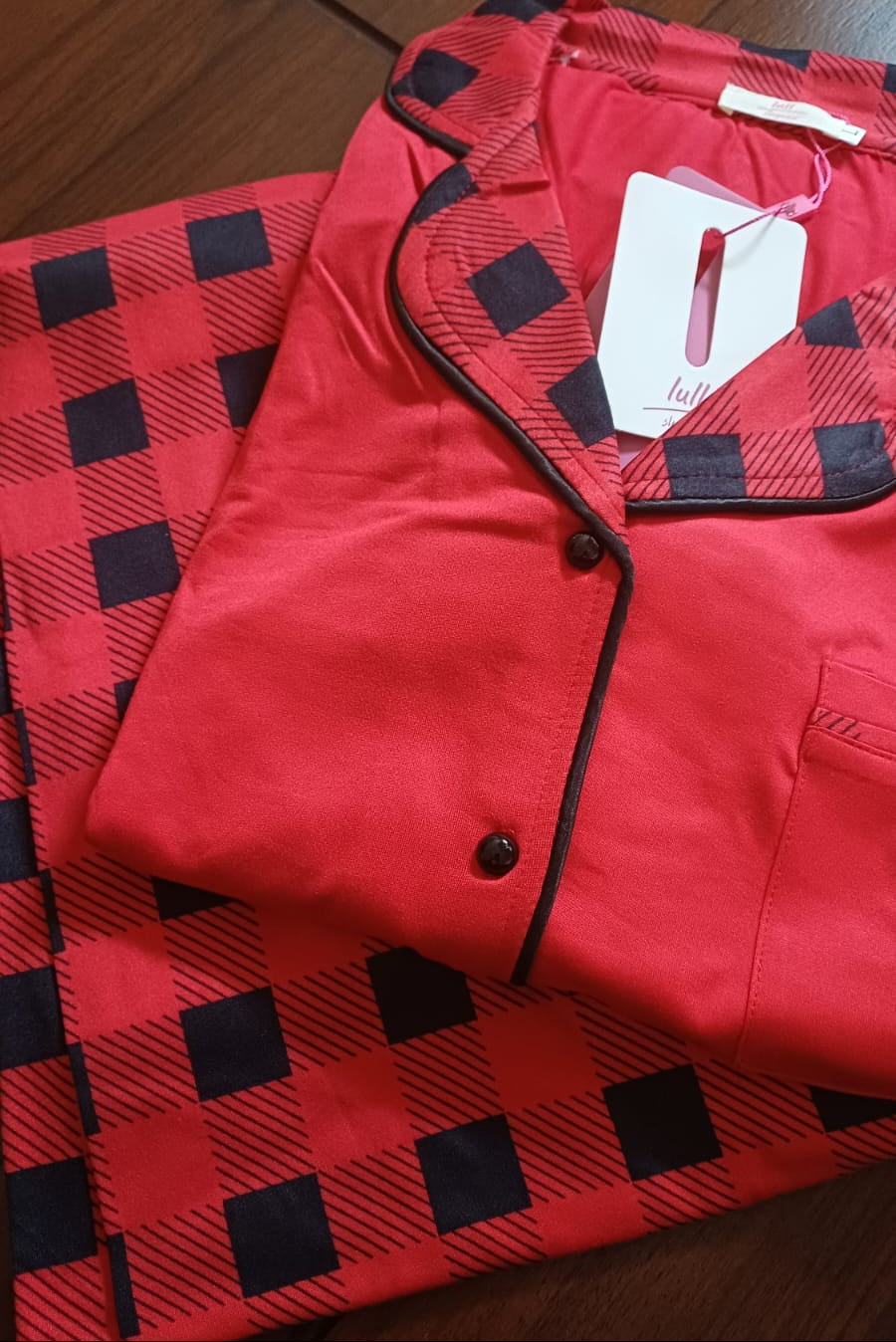 Lull Classic Check Cotton Pajama Set