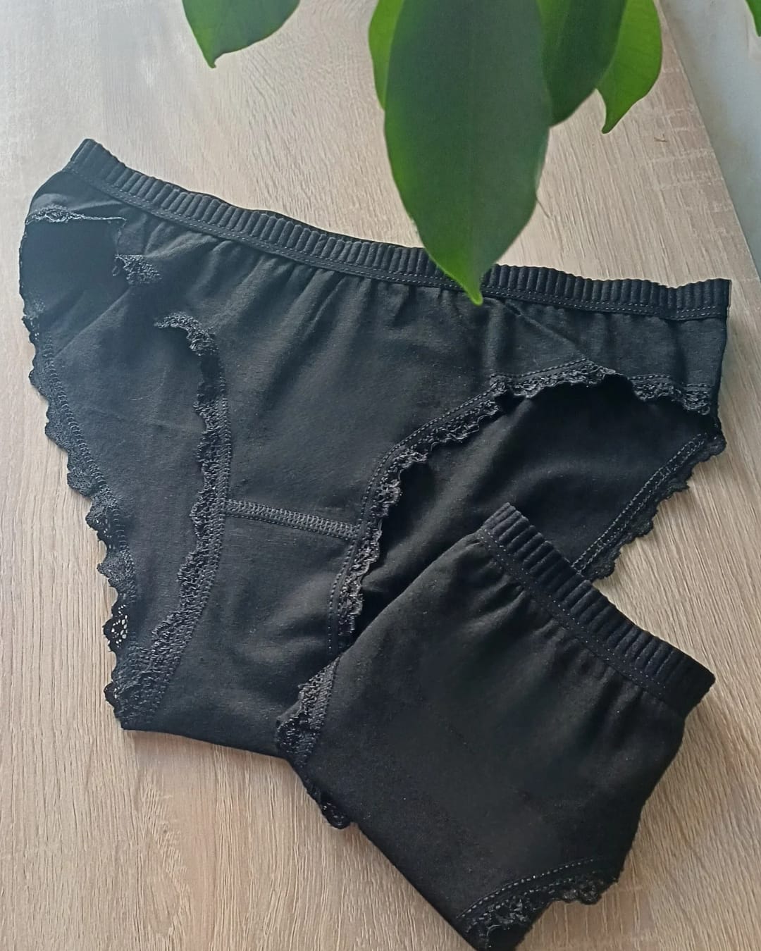 Cotton Panties (Black)