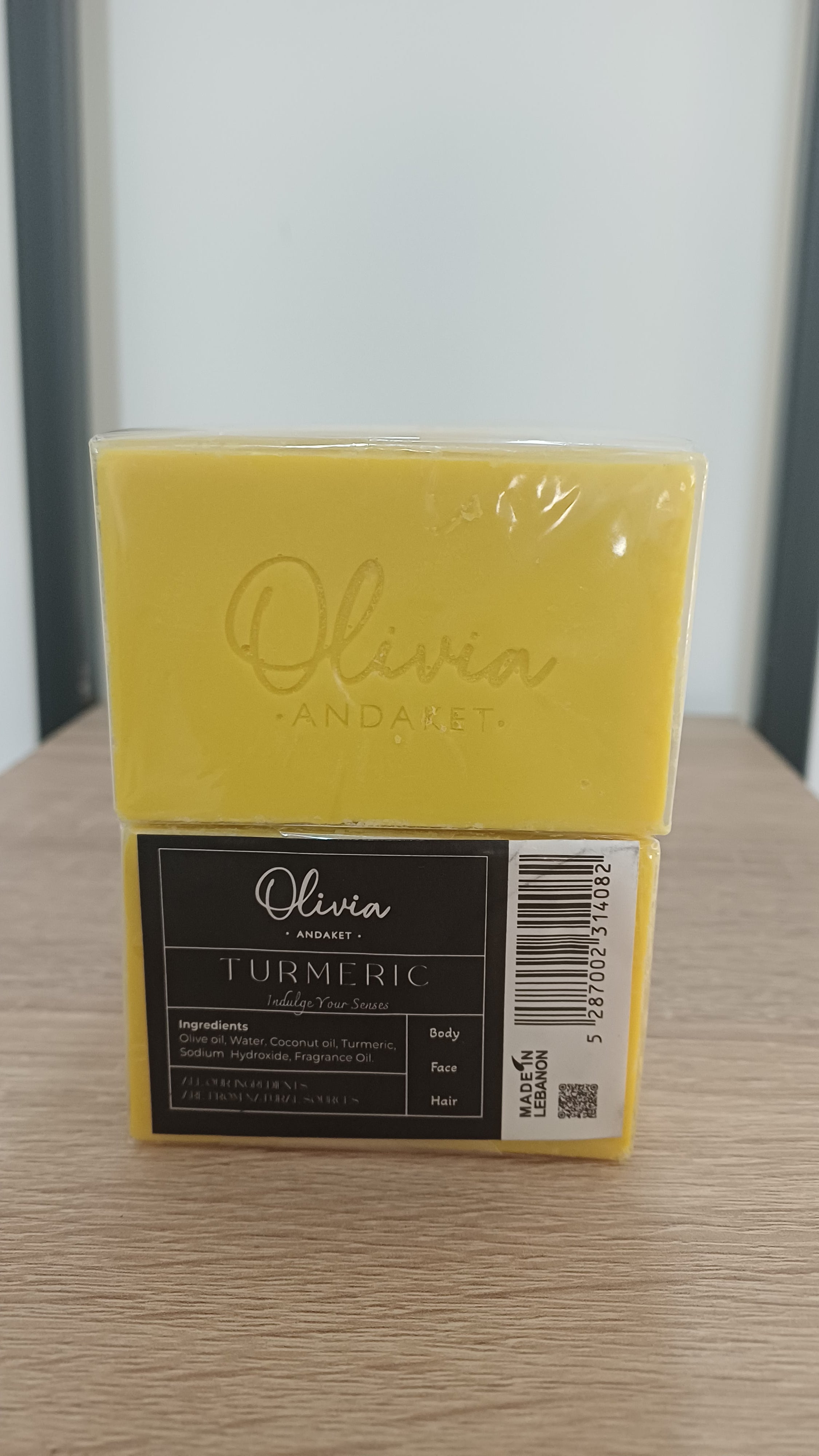 Olivia Andaket Olive Oil Soap Bar- Turmeric