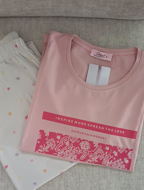 "Everyday Pink" Cotton Pj
