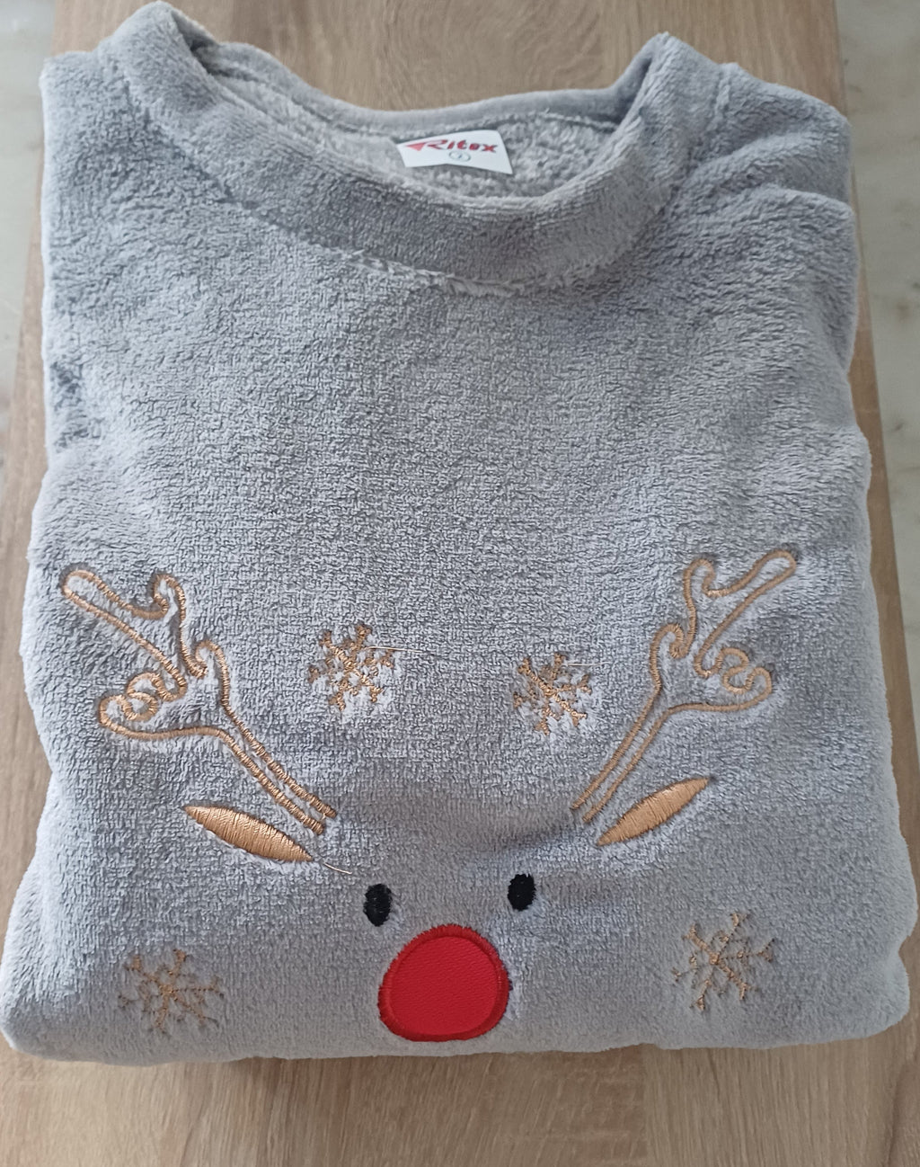 "Let It Snow" Reindeer Fleece Pajama Set
