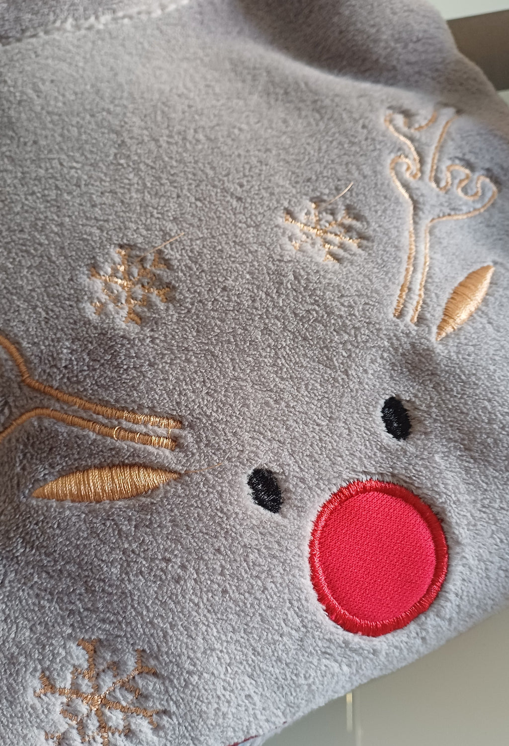 "Let It Snow" Reindeer Fleece Pajama Set