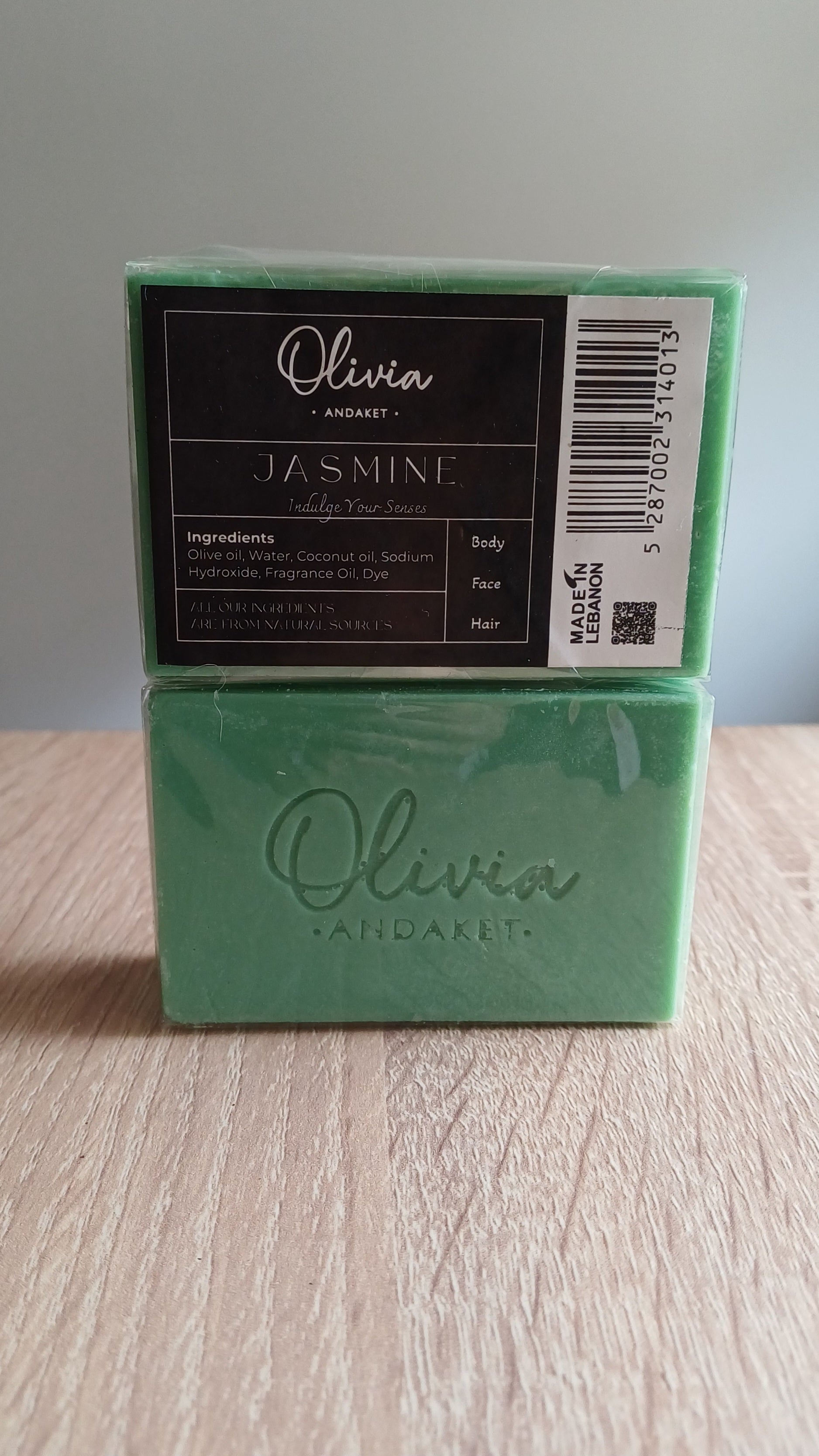 Olivia Andaket Olive Oil Soap Bar - Jasmine