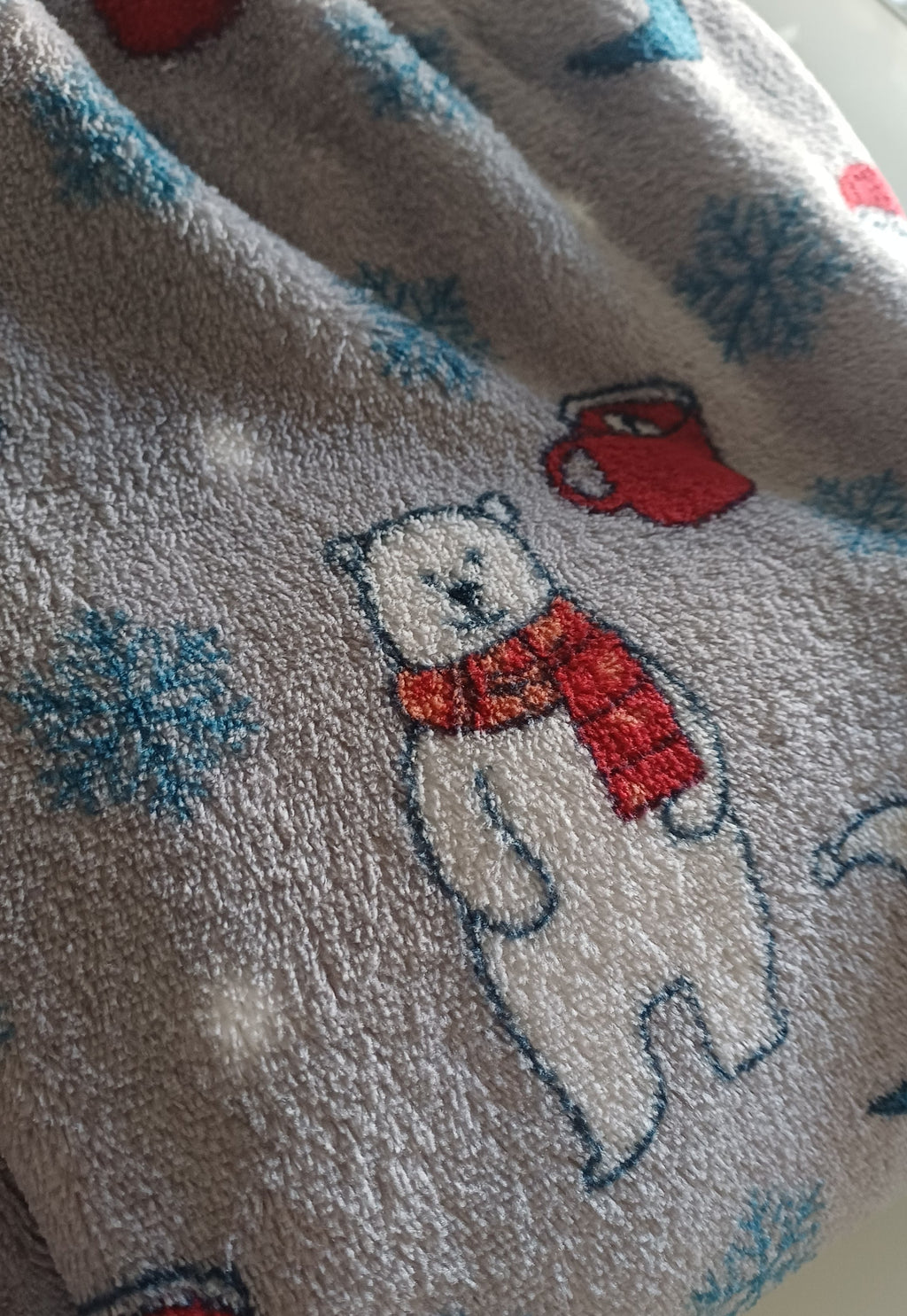"Let It Snow" Reindeer Fleece Pajama Set