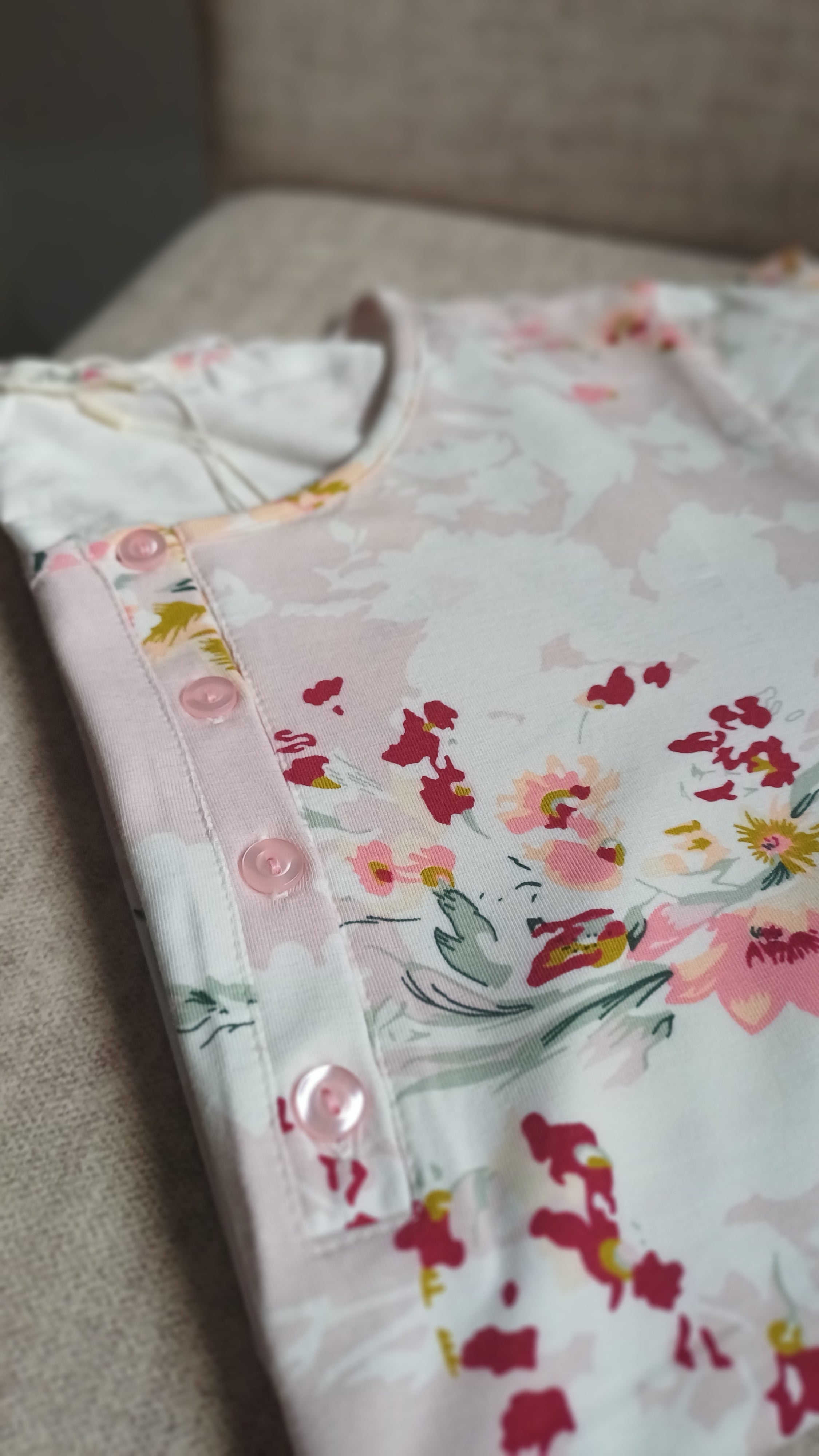 "Floral Whisper" Bamboo Nightshirt