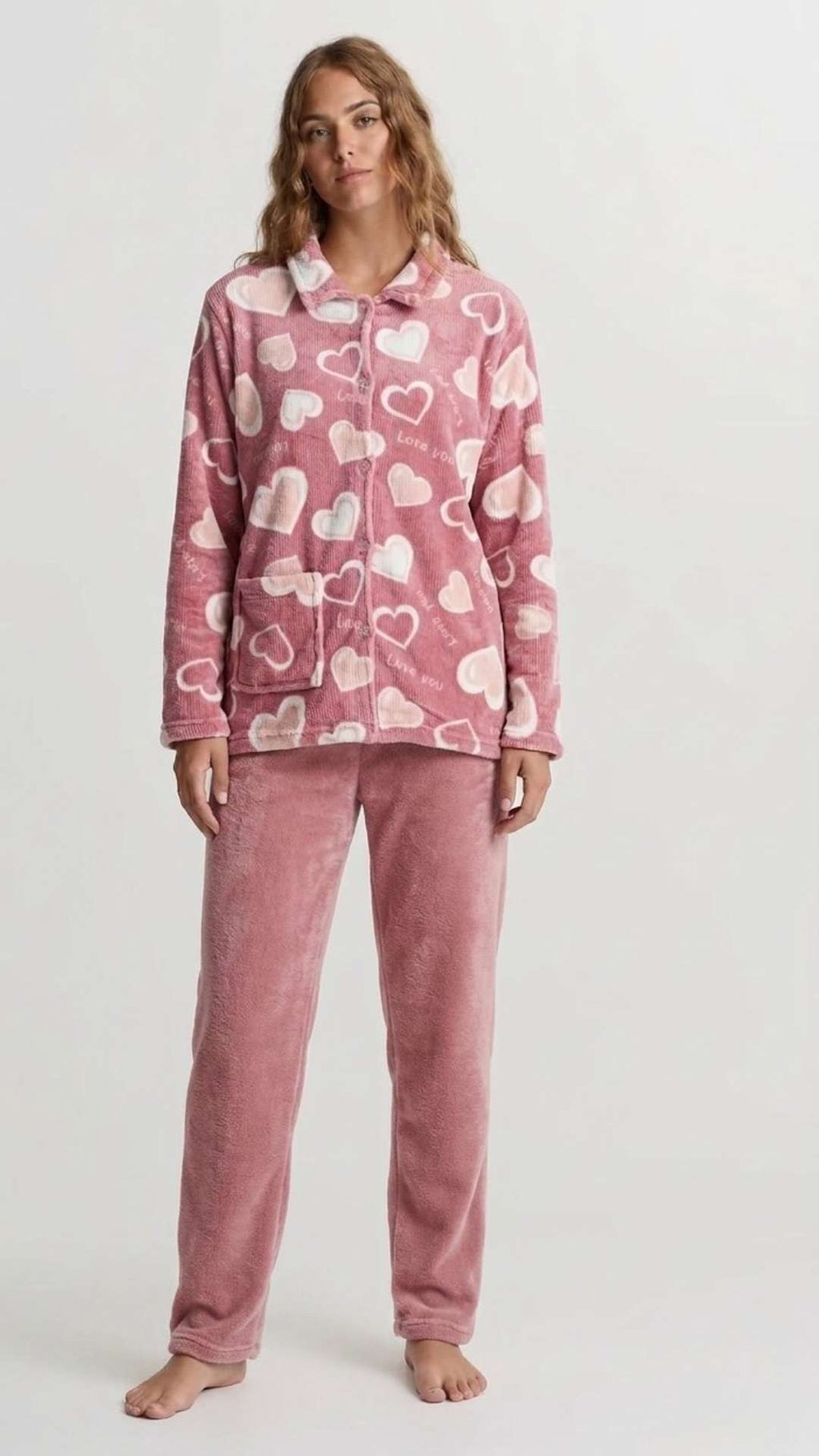 Pink Hearts Pyjama Set